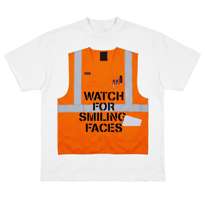 GARMENT 03 — WATCH FOR SMILING FACES VEST TEE