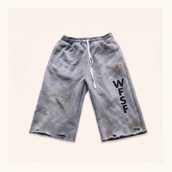 Grey Army Cutoff Shorts