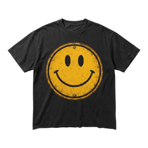 GARMENT 11 — SMILE SIGN DISTRESSED TEE