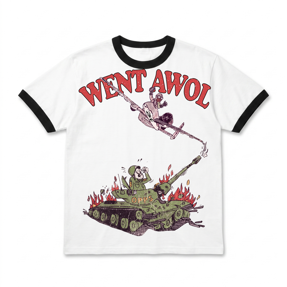Went AWOL Ringer Tee — view 1